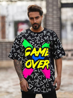 خرید تیشرت Game over بلک لایت